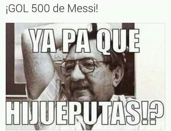 BrayamNavarrete's tweet photo. 500 de Messi 😂😂😎 https://t.co/Ma8EeG9iOU