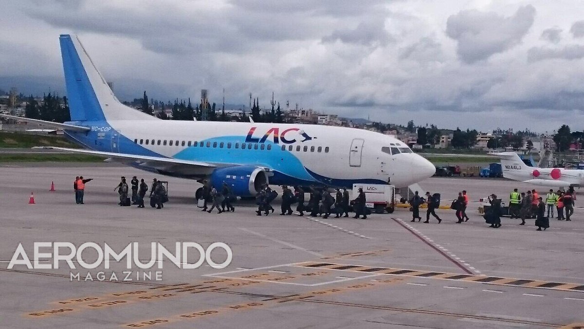HotelCharlieAv's tweet photo. Despega B738 de @LAC_Ecuador #Latacunga #Guayaquil con contingente militar #SismoEcuador @n_larenas @AviacionEcuador https://t.co/SydZRG5Tqg