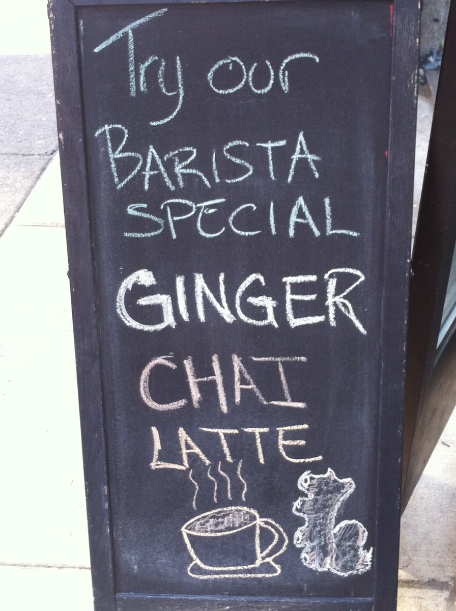 ToastPhilly's tweet photo. Barista Special: GINGER CHAI LATTE ☕️😎
Soothing, delicious and o so nutritious. The right kick of sweet and spicy! https://t.co/LTN56K0yIC