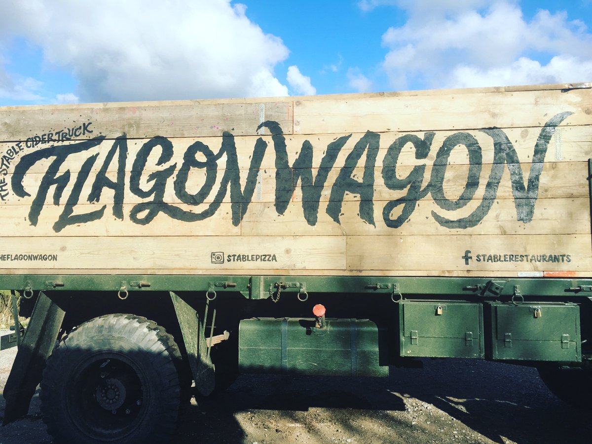 _TheFlagonWagon's tweet photo. You want #FREECIDER? EASY. Come find us &amp; that’s exactly what you’ll get! @_TheStable #FreeCiderOnBoard https://t.co/75rB0SXD77