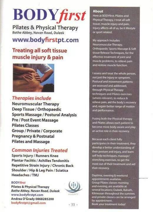 BODYFIRSTpt's tweet photo. I'm now practicing 2half days a week from Health Within, Fair St, #drogheda #louthchat @Louthchat #sportsmassage https://t.co/WLV0Xgu29l