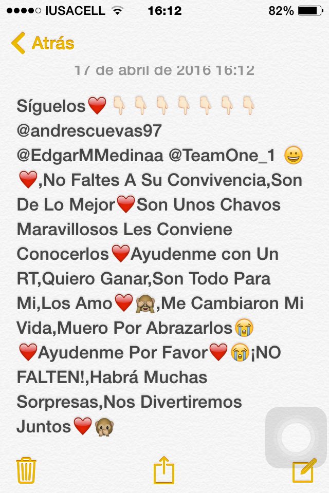 ovallealexaa's tweet photo. No Se Pierdan La Convivencia Con @EdgarMMedinaa @teamone_1 @andrescuevas97 ¡No Faltes! Habrá Mucha Diversión❤️🙈 https://t.co/nRR8UU6vSu