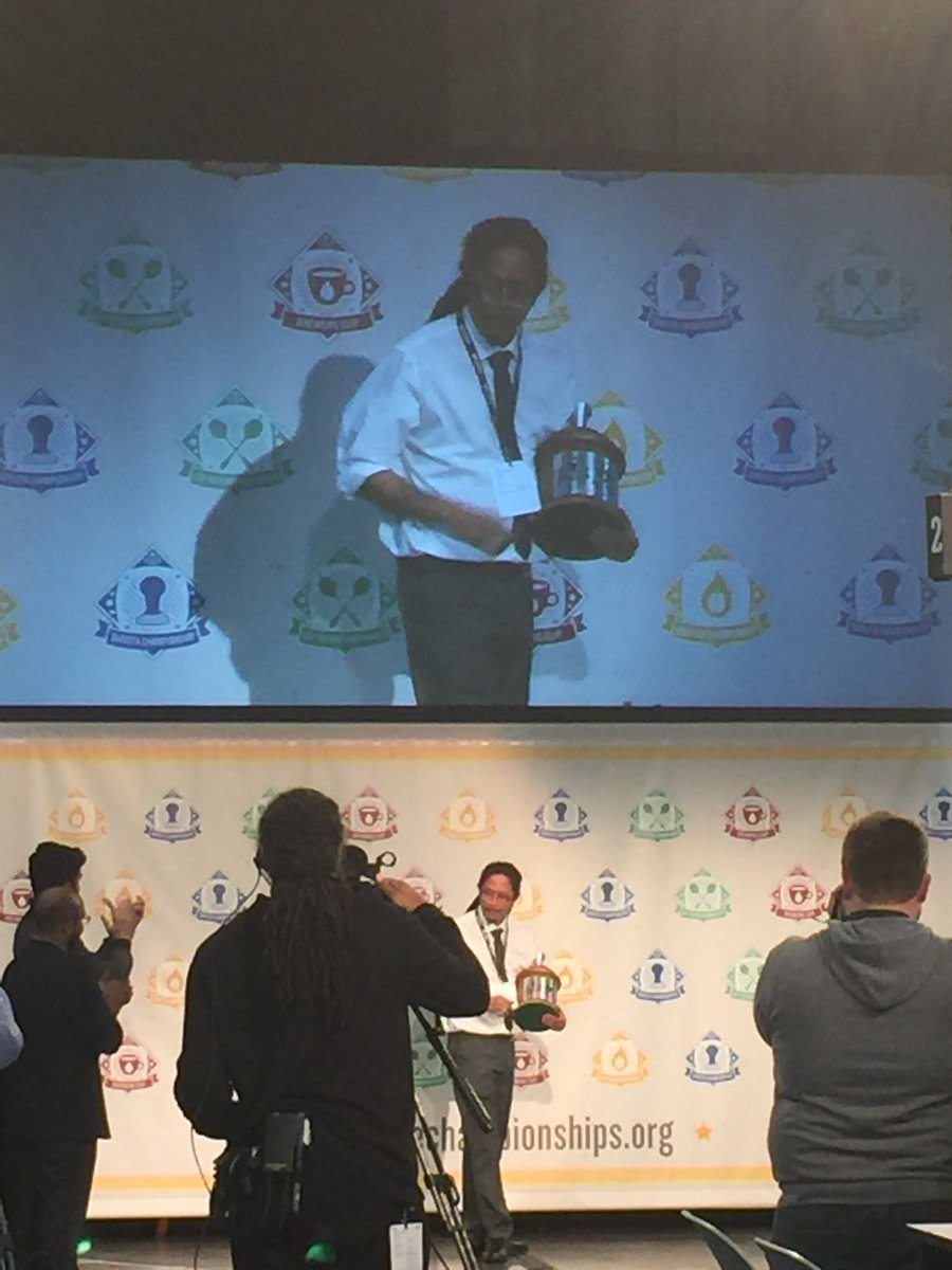 GladysRanty's tweet photo. I wanna give a BIG shout out to Lem Butler @sexyfoam the 2016 US barista champion! @counter_culture #usbc2016 https://t.co/jIwq8oaE8v