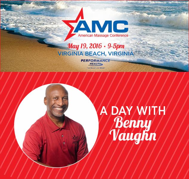 Join Legendary Massage Therapist  #BennyVaughnVirginiaBeach May 19. Register Here oneconcept.com/benny-vaughn