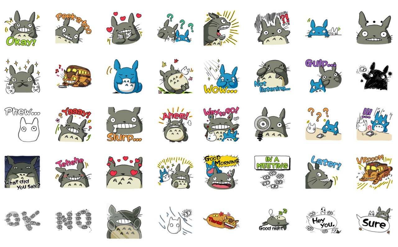 catsuka twitter totoro line stamps drawn by toshio suzuki https t co zzaa9qrdmd https t co a2iiyld7vm twitter
