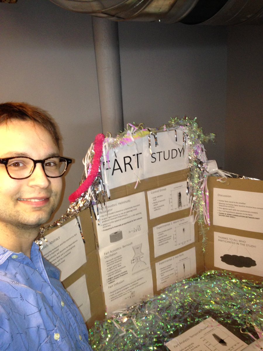 blishbarson's tweet photo. Having fun at the science fair today #fartstudy #casualscience #causalscience https://t.co/YZrJ9LP1jh