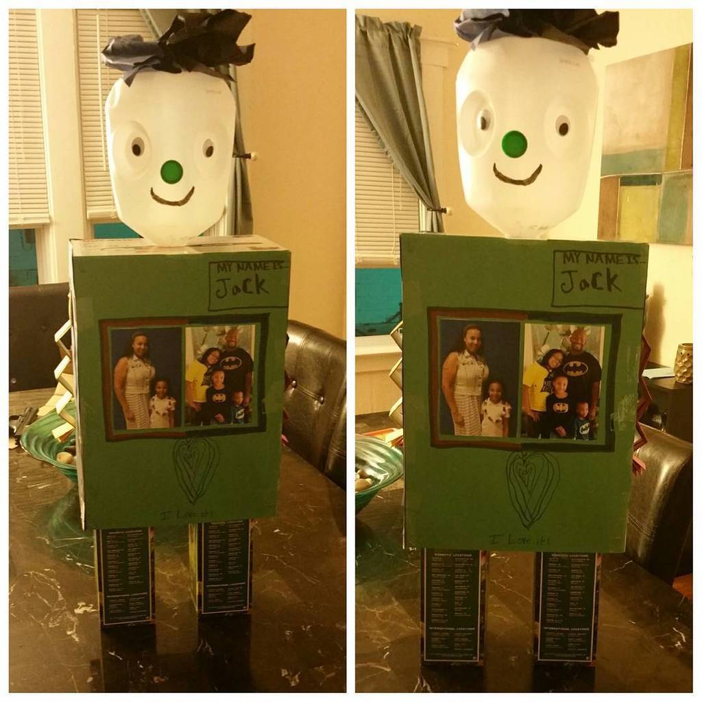 Otherbots's tweet image. My youngest daughter&apos;s school robot project. #jacktherobot #recycle #robot by mrsdaneeaton