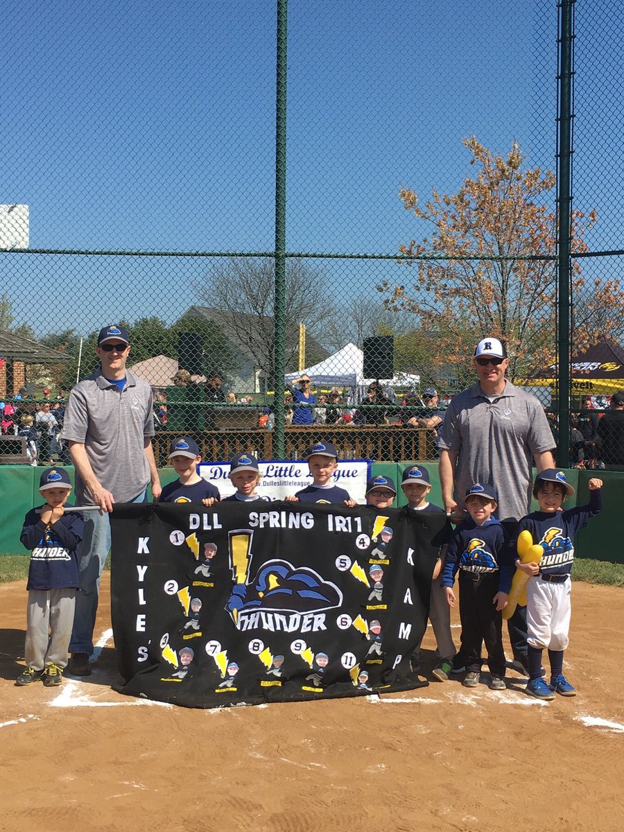 DullesLL's tweet photo. Congrats to our banner winners! Tball- Bats, IR- Thunder, Rookie- Bulls https://t.co/lfOK3V12xb