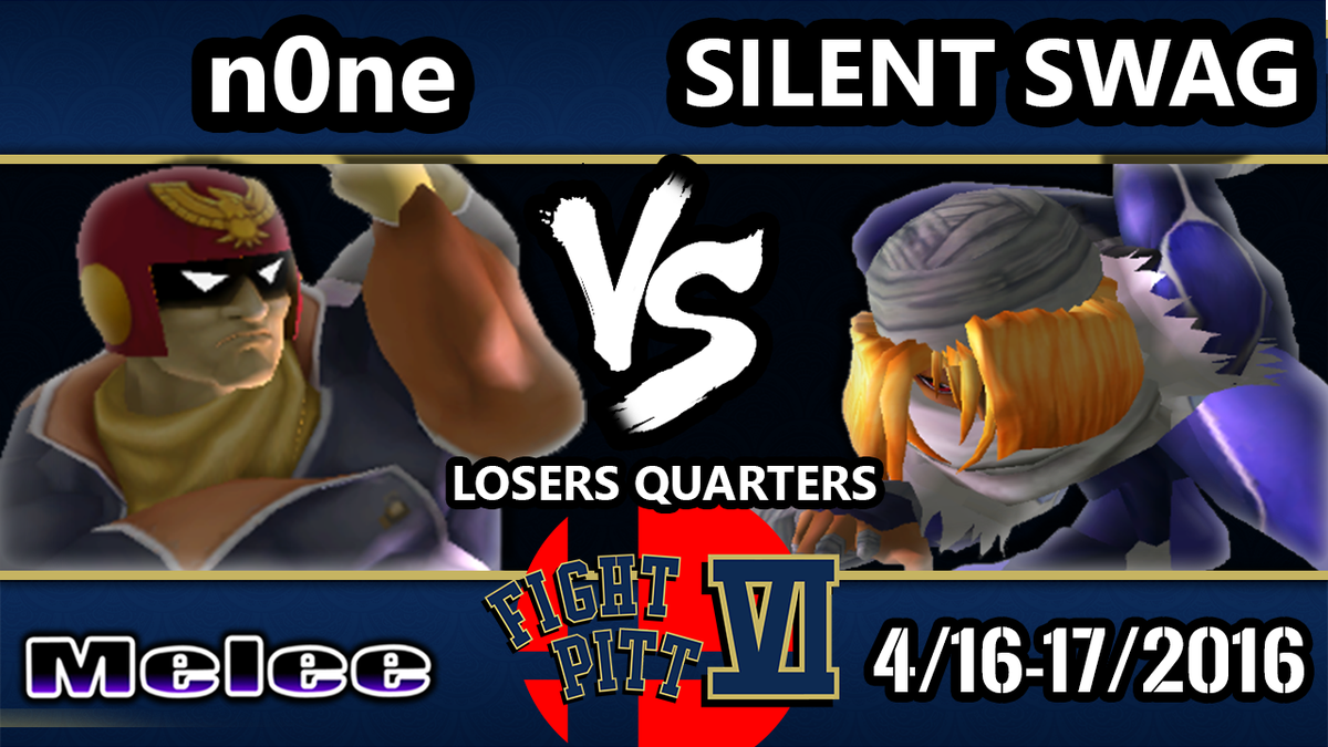 VGBootCamp's tweet photo. Up next at #FPVI we have @n0ned vs. Silent Swag #Melee Losers Quarters Watch here: https://t.co/uUa6pil35u https://t.co/hhcInC38WH