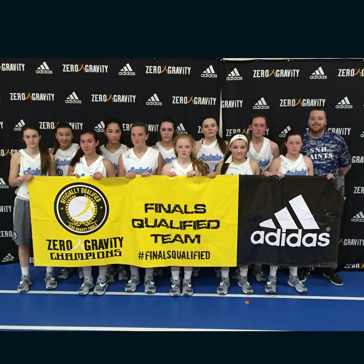 SNHSaints's tweet photo. Great job 9th grade girls on the 3rd straight chip in a row 14 and 0 on season #3pete #3peat #3peter #holyghost https://t.co/jJWk5kVcs1