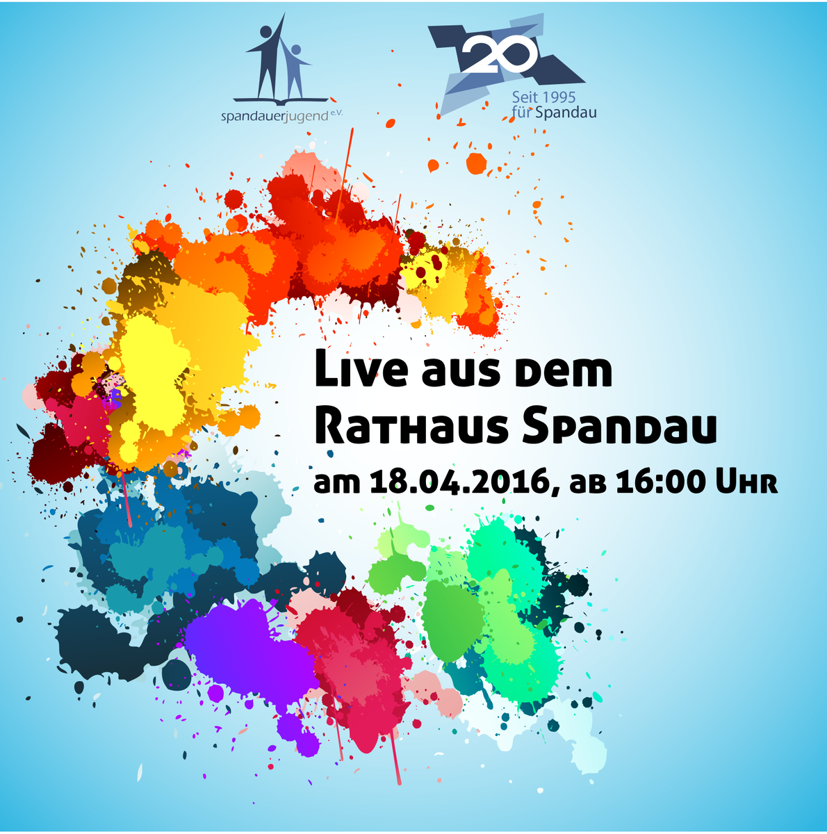 SpandauerJugend's tweet photo. Wir werden die Eröffnung der Vernissage live aus dem Rathaus Spandau auf unseren Social-Media Kanälen berichten! https://t.co/PLJrPCM2vD