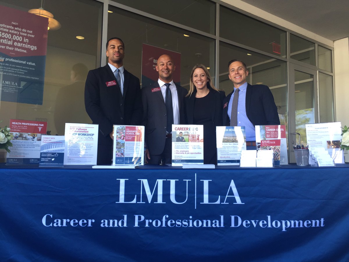 brandengrimmett's tweet photo. The @LMUCareers team looks forward to working with @LoyolaMarymount #futurelions! Thanks for visiting campus today! https://t.co/DELqxlTbnc