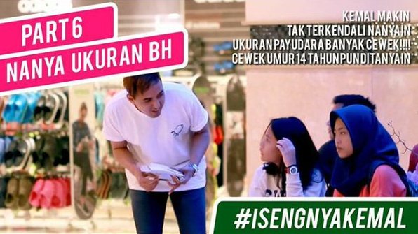 INDONESIAinLOVE's tweet photo. Seorang Standup Comedy Kemal Pahlevi, menanyakan Ukuran BH ke Anak 14 tahun di Youtube. Komen Kamu? https://t.co/69b433J886