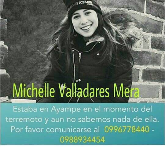 mariuxi_news's tweet photo. Ayudemos a encontrarla RT #DesaparecidosEC #DesaparecidosTerremotoEcuador https://t.co/9uX3nWLZ40