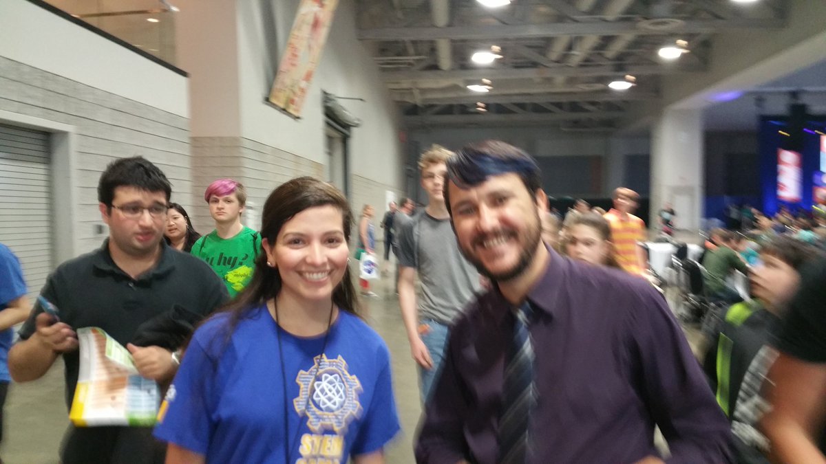 Sprinted for our lives to catch <a href="/wilw/">Wil Wheaton</a> &amp; captured his passionate fan's dream pic after his inspiring speech #SciFest