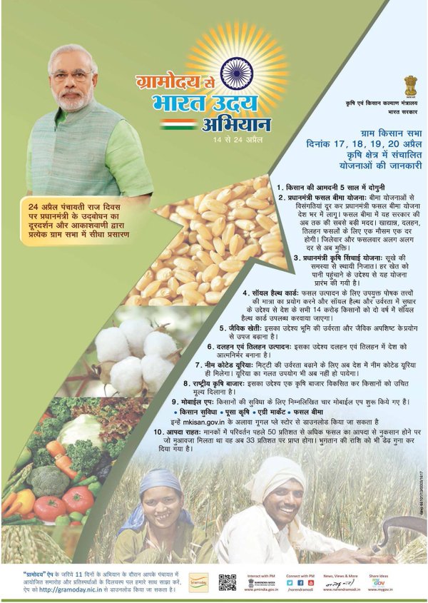 _AchheDin's tweet photo. Endeavours to enhance #agriculture sector growth &amp; create more opportunities for farmers. #TransformingIndia https://t.co/6Dh6Gndpsv