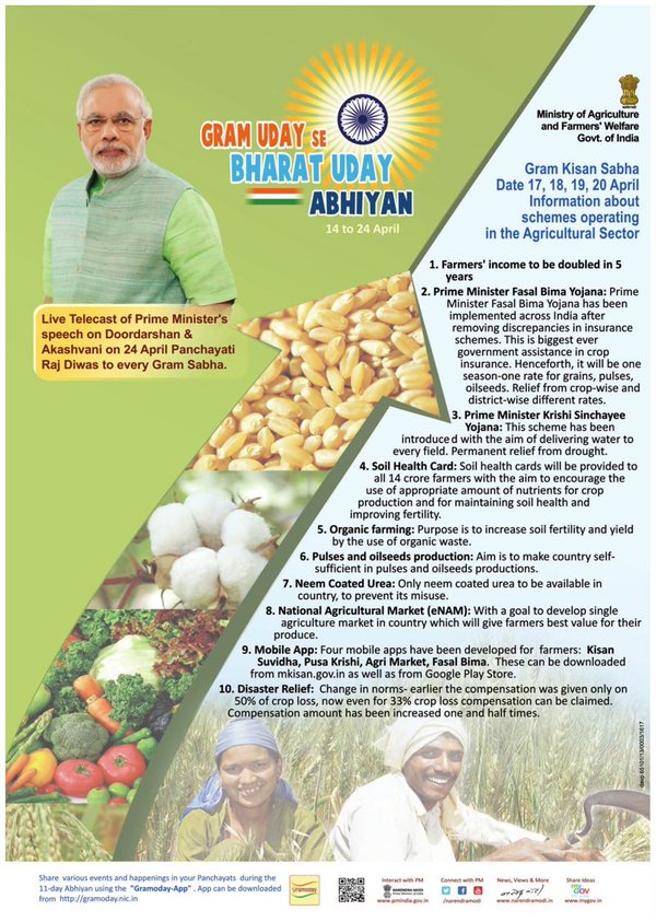 _AchheDin's tweet photo. Endeavours to enhance #agriculture sector growth &amp; create more opportunities for farmers. #TransformingIndia https://t.co/6Dh6Gndpsv
