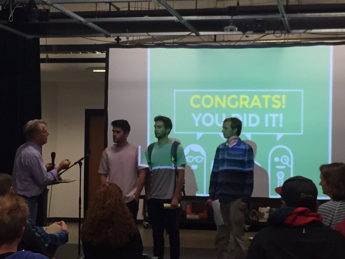StartupWeekndDU's tweet photo. Third place goes to Course Finder! #startupweekendDU https://t.co/rhhZPG4KDc