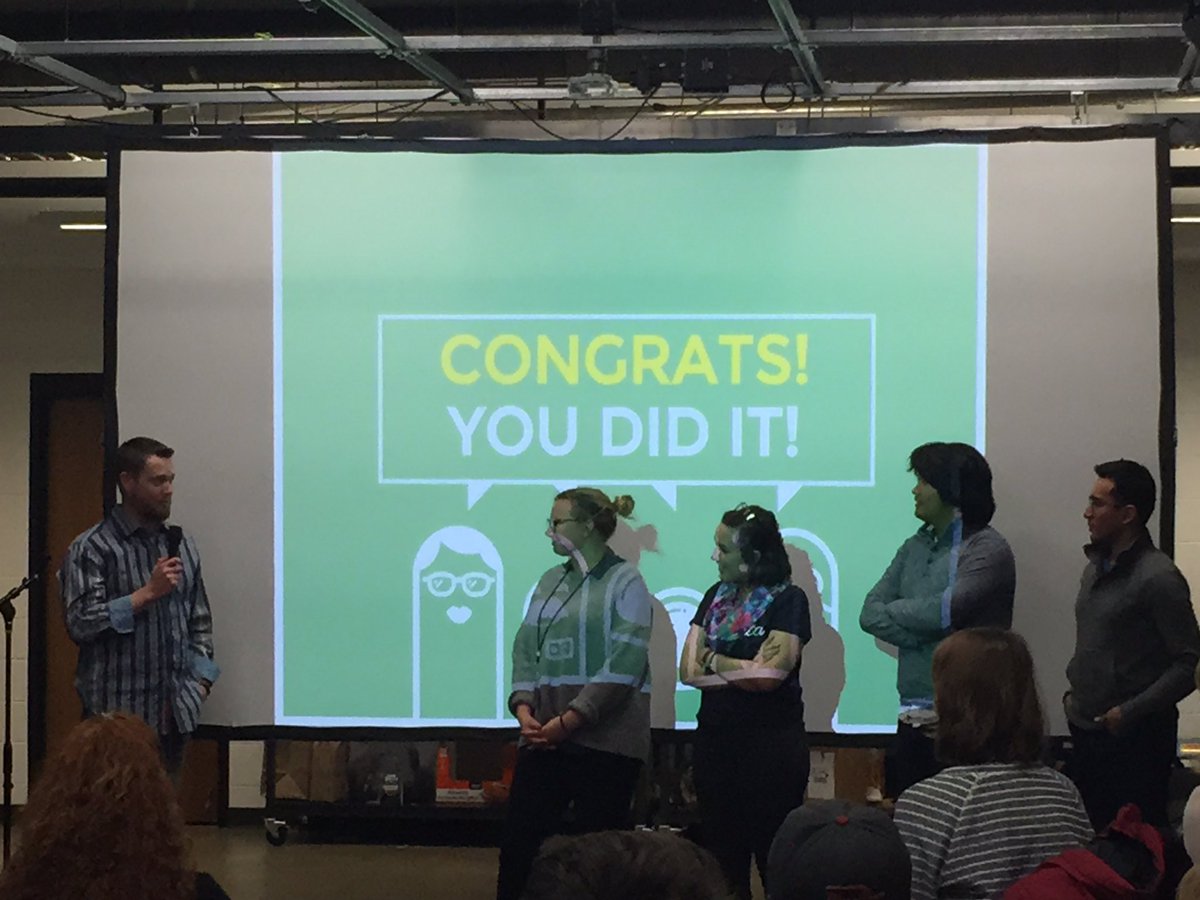 StartupWeekndDU's tweet photo. Congrats to @TextWingMan for first place! #startupweekendDU https://t.co/0Wjm6ZqVHg