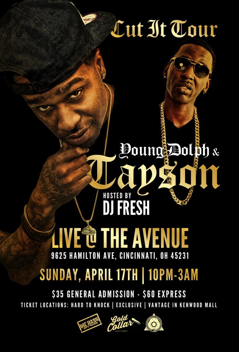 callmetayson's tweet photo. TONIGHT I'M KEEPIN IT LIT π₯WIT @YoungDolph @ DA AVENUE #DHNETWORK #PRE #GCMG #CUTITTOUR https://t.co/UIOa520LSJ