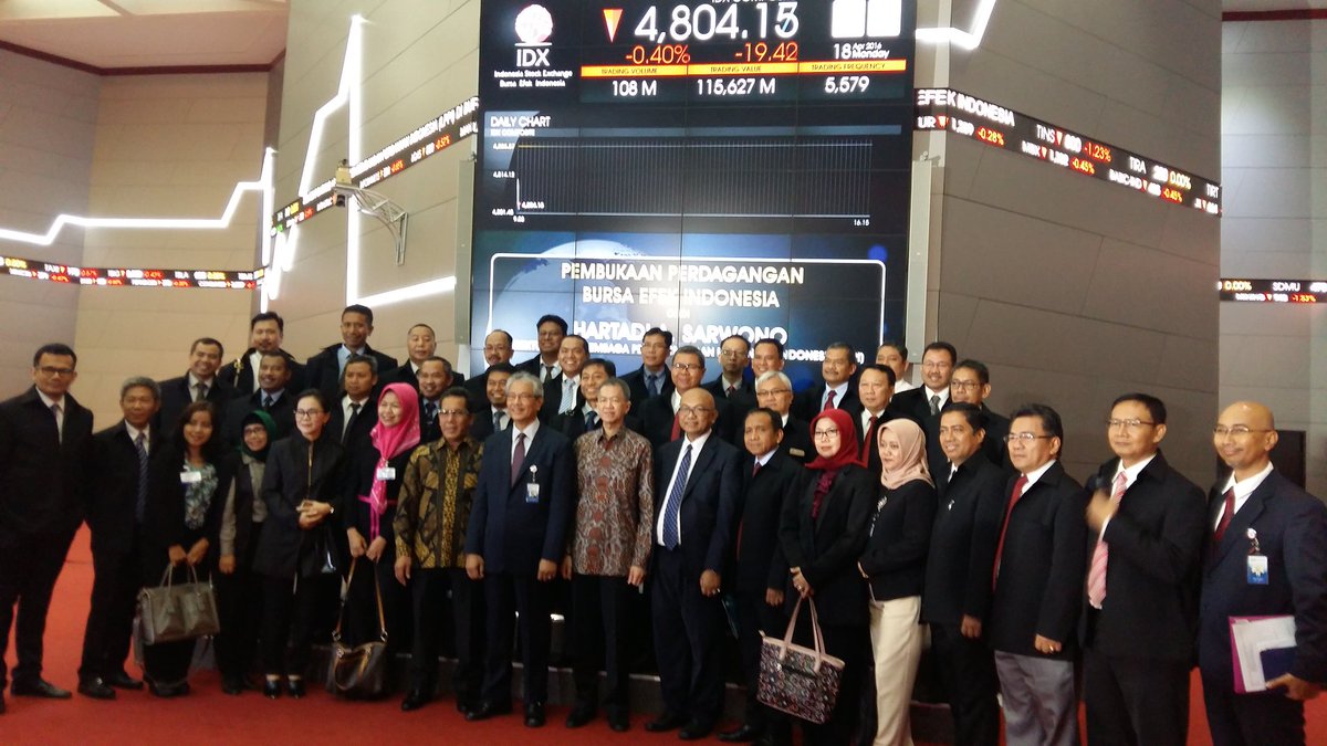 Pembukaan Perdagangan oleh Lembaga Pengembangan Perbankan Indonesia (LPPI) brsama Sekolah Staf Pimpinan Bank Angk64.