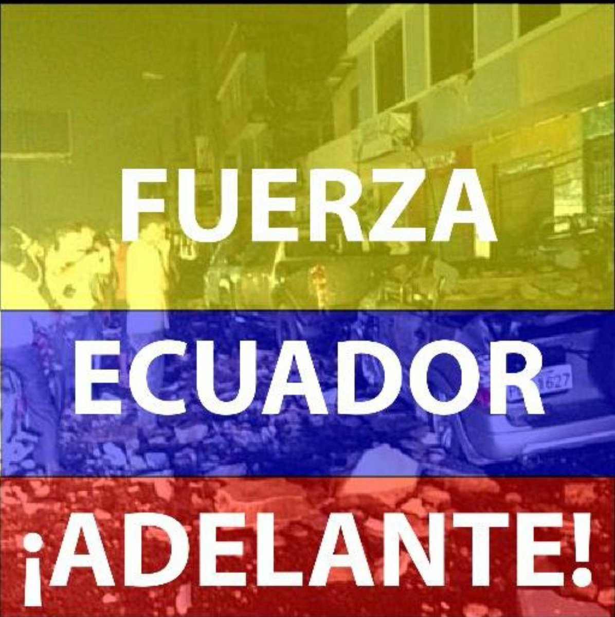 #FuerzaEcuador Con la fe en Dios. Que en paz descansen hermanos ecuatorianos.