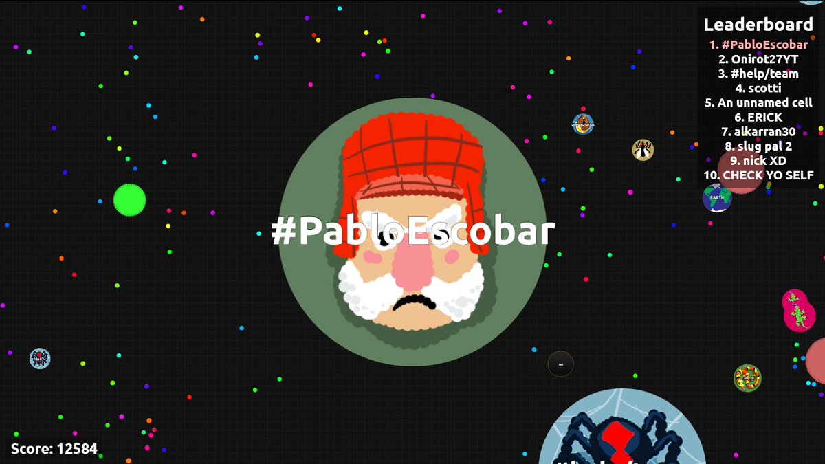 #PabloEscobar #Agario in North America's Room !! USA can't win to Pablito :)