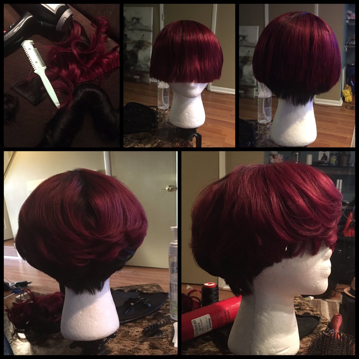 antoinelondon's tweet photo. This is what I did with my Sunday lol. #hairbyalondon #wig #letsgetfocus #dopecolor #imakecheaphairlookgood #hair https://t.co/gO8Vy58oLS