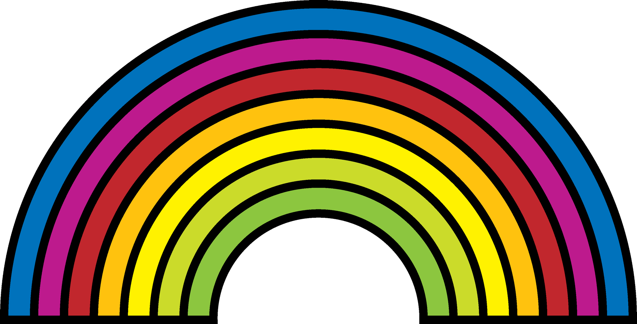 イラレパズルq11 虹 Illustrator