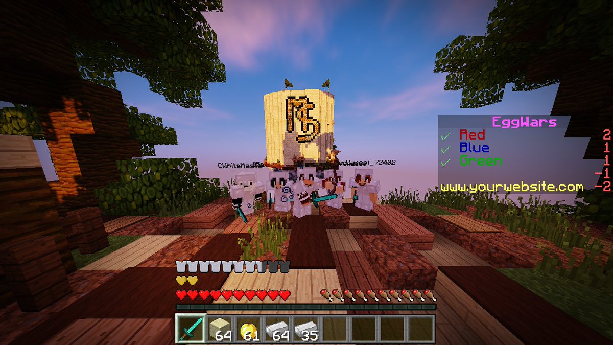 ExplosiveDis's tweet image. The @minestyria Staff 
PLAYING SOME EGGWARS