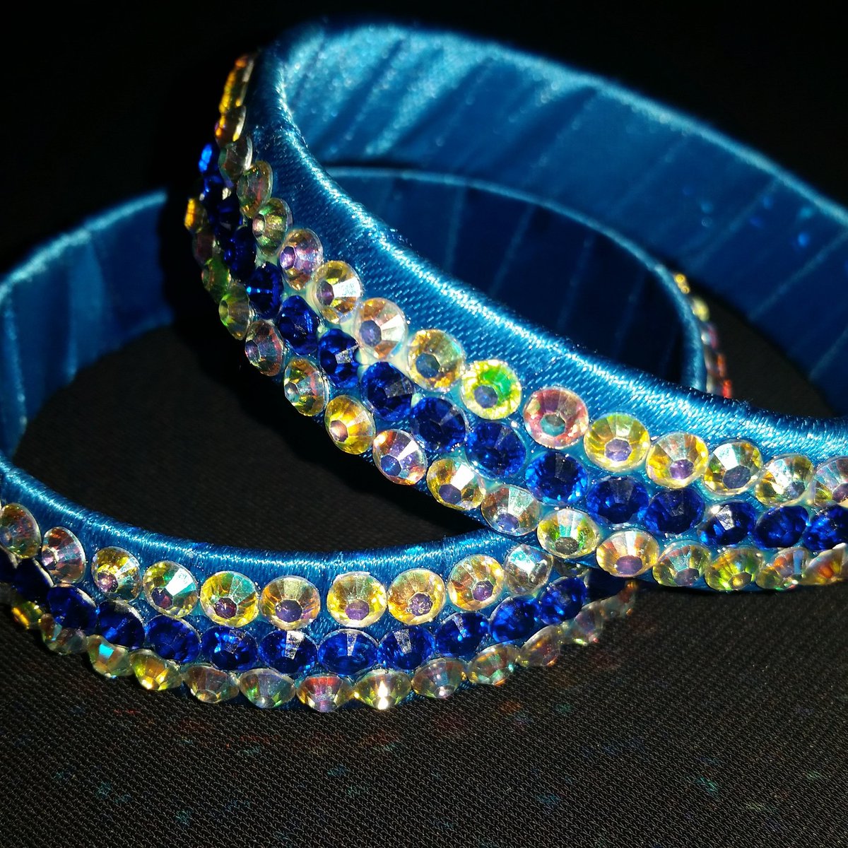 Jive_Jewellery's tweet photo. Jive sapphire and crystal AB bangles https://t.co/GX9HMjGnzT