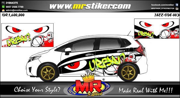 Mr Stiker On Twitter Striping Stiker Mobil Honda Jazz Urban