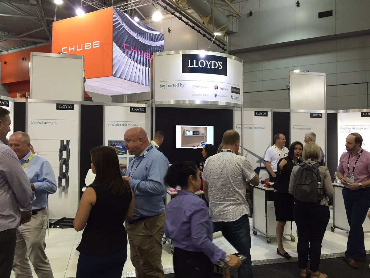 LloydsofLondon's tweet photo. Third day at #Steadfast2016, visit our stand to meet the @LloydsofLondon Australia team and market representatives https://t.co/pTIN2VXCvl