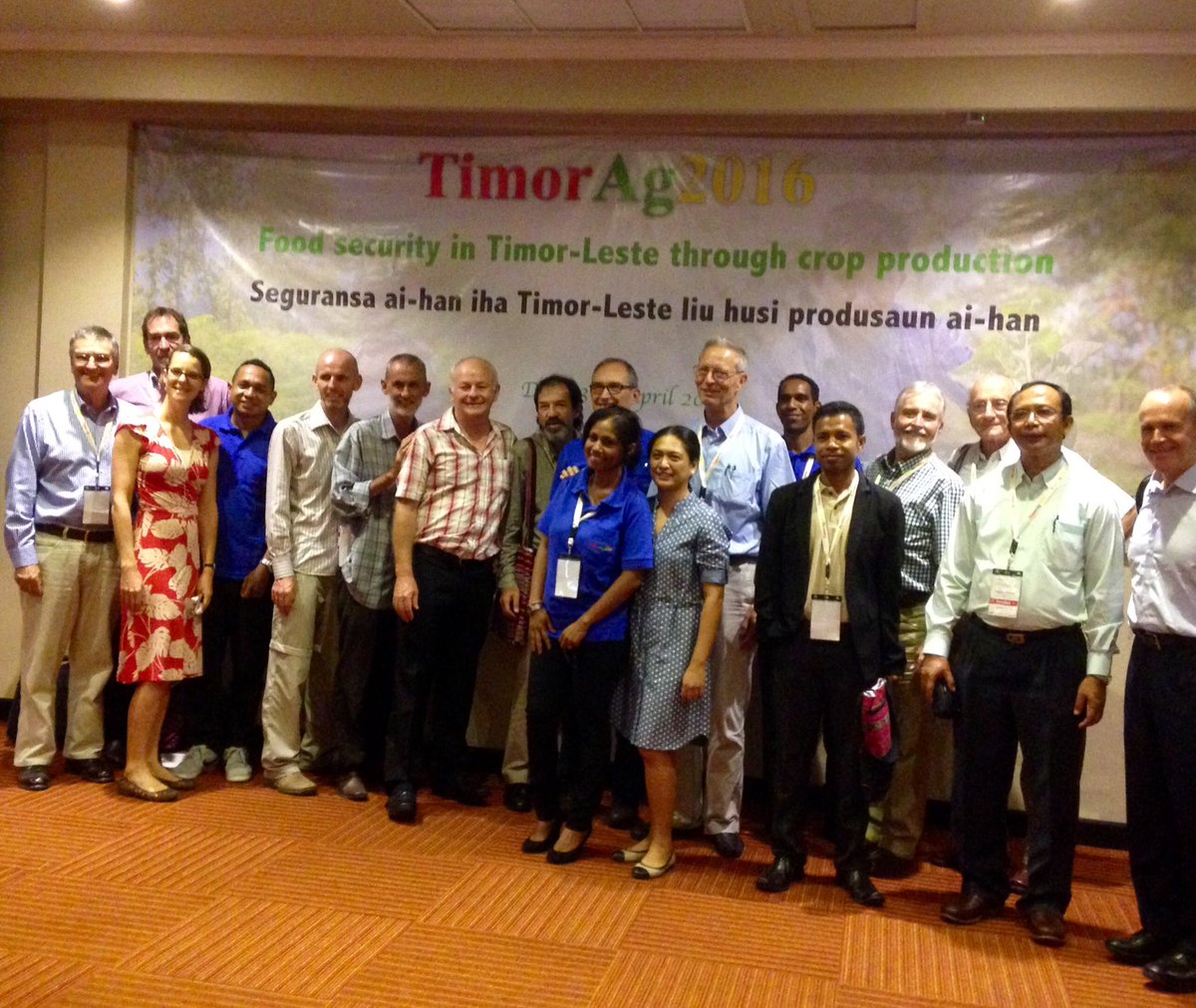 ACIARAustralia's tweet photo. Congrats to the entire @SeedsOfLifeET team on a very successful #TimorAg conference!  #timorleste #foodsecurity https://t.co/bj0B5S01mI