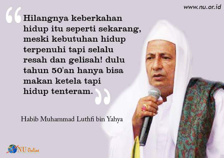 nu_online's tweet photo. Habib Luthfi: Hilangnya keberkahan hidup itu seperti sekarang, meski kebutuhan hidup terpenuhi tapi selalu resah,.. https://t.co/uYQ2f4j0A4