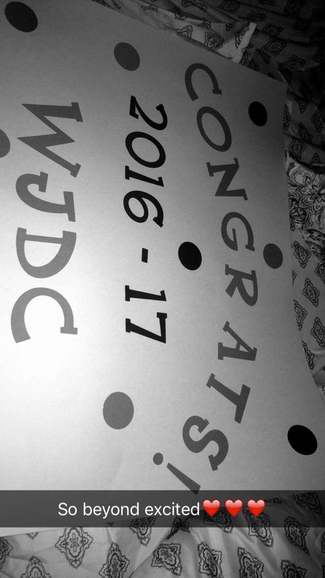 gabdel15's tweet photo. No words can describe how excited I am right now. #WJDC ❤️❤️❤️❤️❤️ https://t.co/QNPF2LGpwf