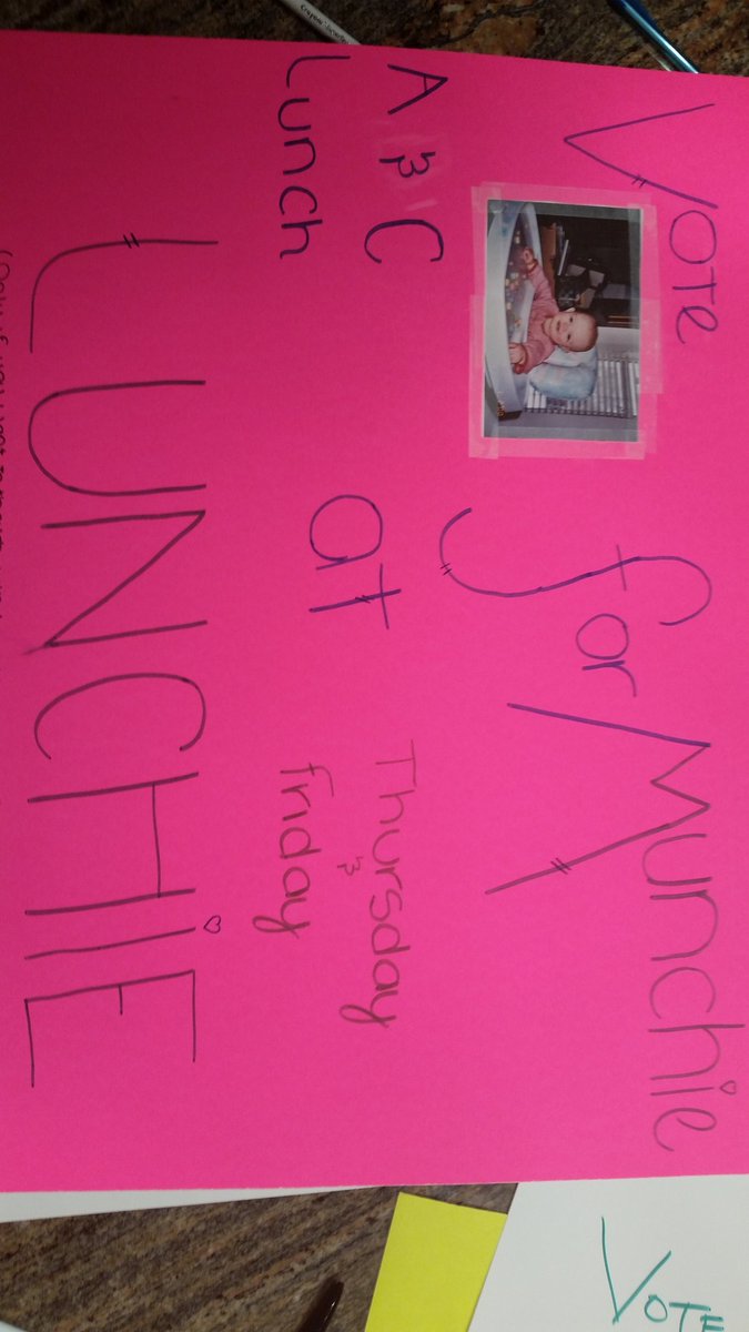 murdainsavannah's tweet photo. Vote for Munchie for Senior Class President.  He let me do his posters. https://t.co/2tA4v0yUaB