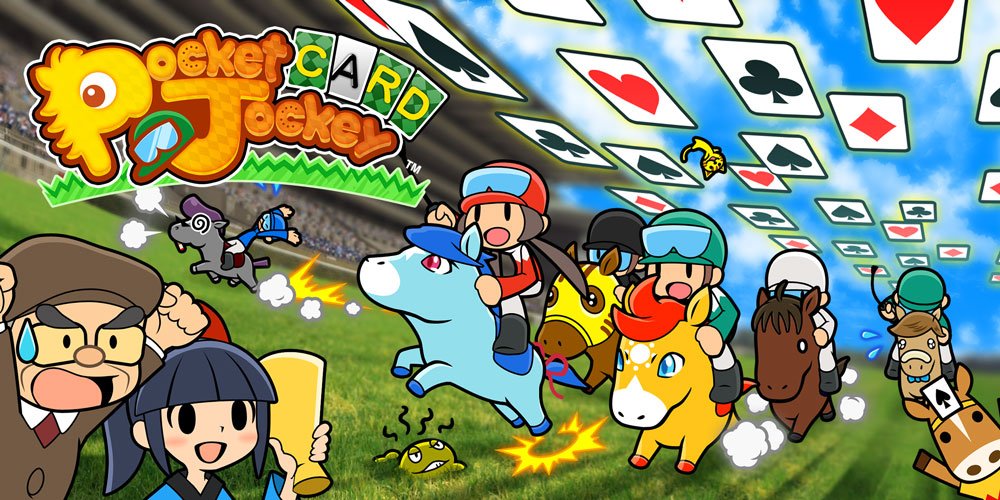 NintendoEurope's tweet photo. Pocket Card Jockey hurdles onto #3DS #eShop on 05/05 and a free demo gets out of the gate on Thursday! https://t.co/vk5RENh8IW