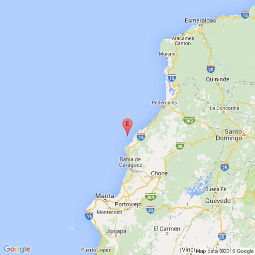IGecuador's tweet photo. #SISMO Rev. 2016/04/18-01:34:26 TL Mag:3.2 Prof 3.56 km Near Coast of Ecuador https://t.co/OtAPvSPrFt