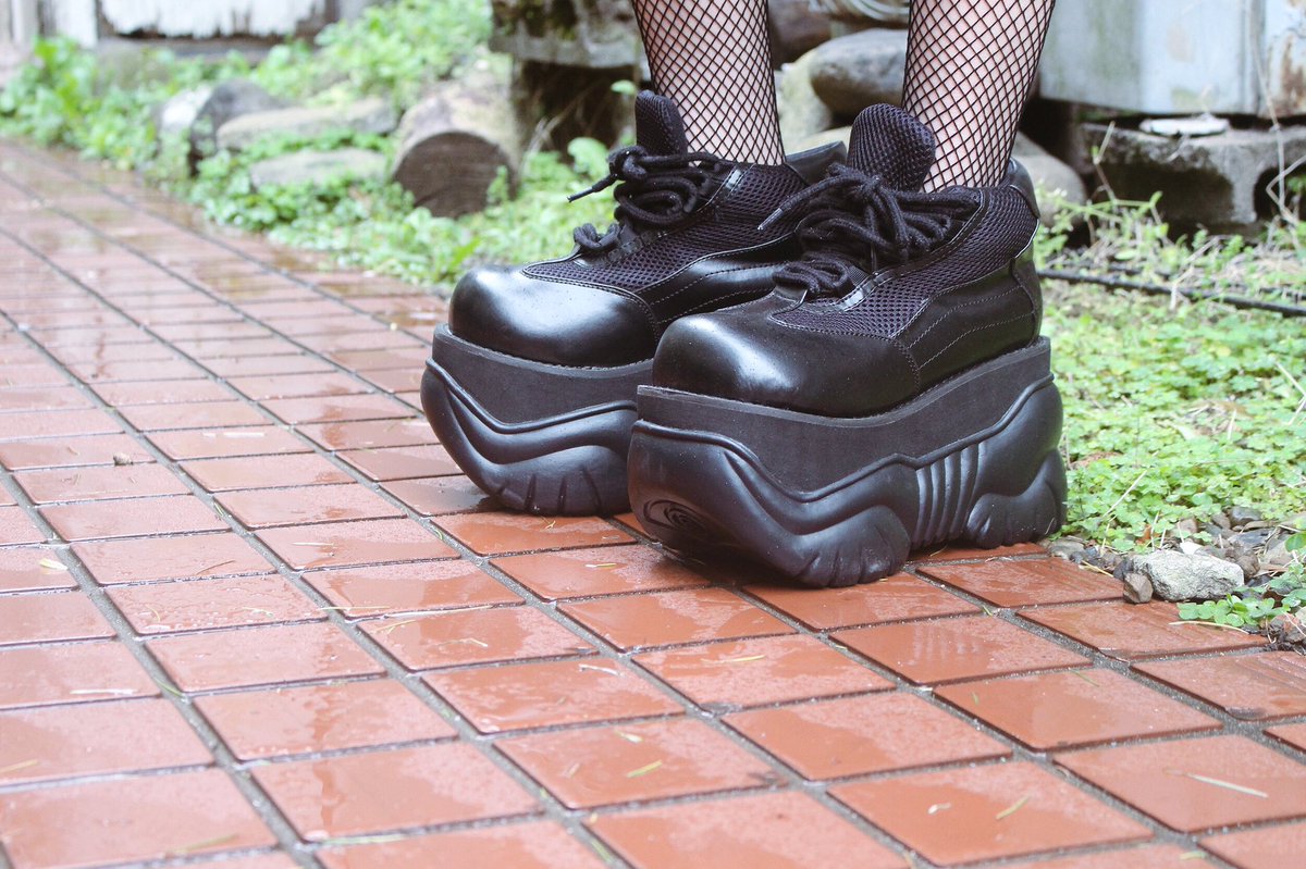 Demonia デモニア boxer-01 厚底スニーカー DEMONIA(デモニア) BOXER-01 厚底スニーカー ボクサー 黒 ミドルカット