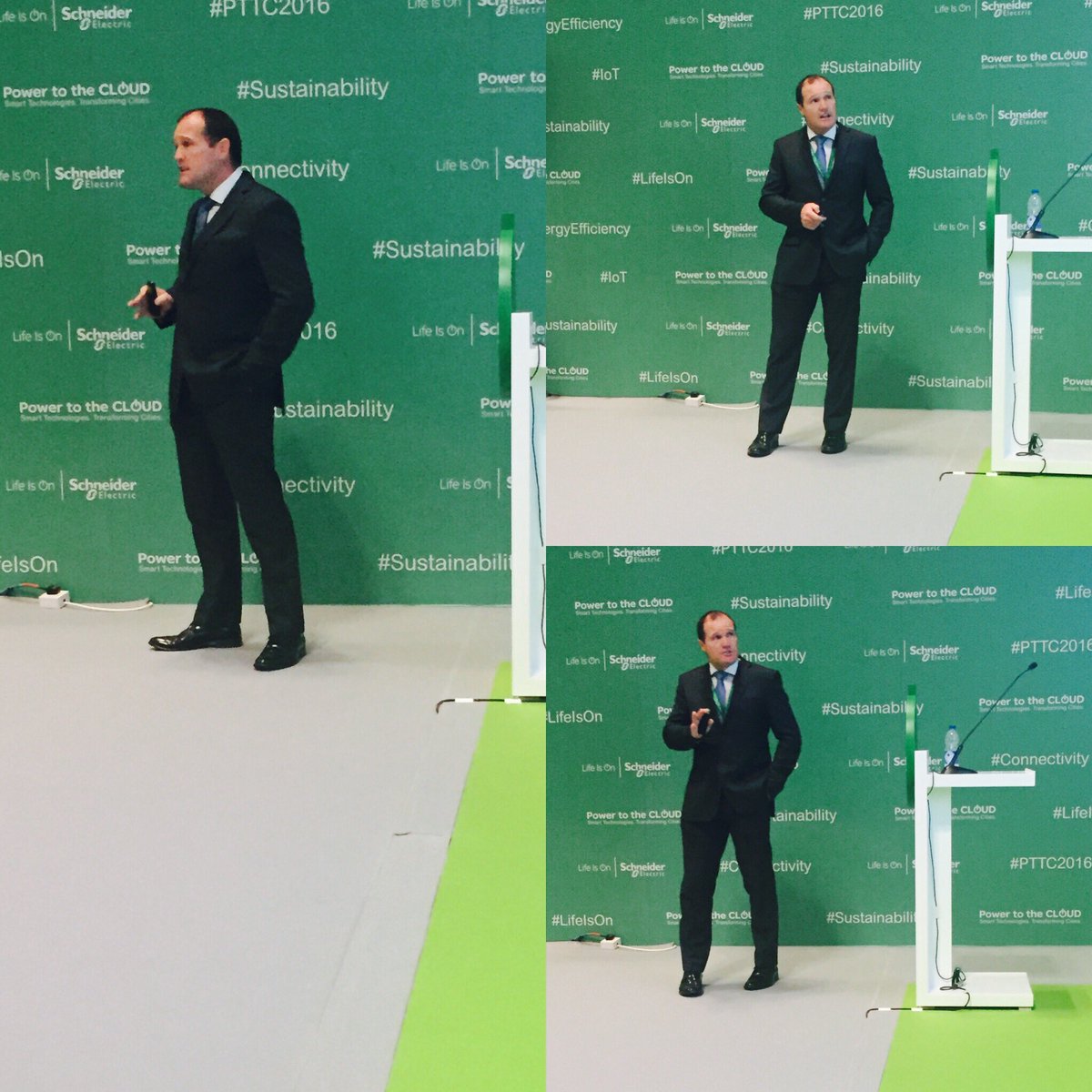 HappyHubHQ's tweet photo. Excited about a potential #GlobalAnalytics JonathanDuncan mentioned at the #SchneiderElectric #PTTC2016 https://t.co/fIf5MkQy5U