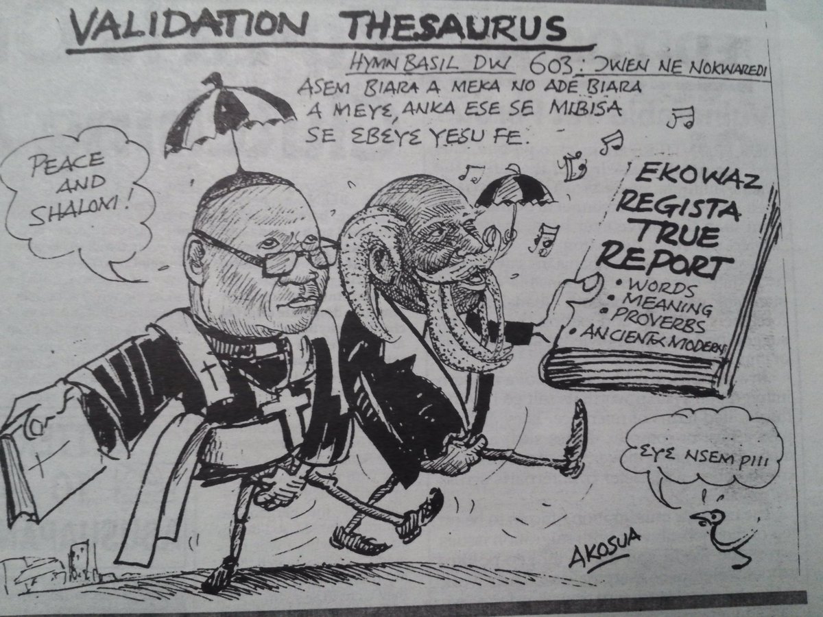 Hitz1039FM's tweet photo. Akosua sketches "Validation Thesaurus". Brought to you by Daily Guide Newspaper. Your thoughts? #DaybreakHitz https://t.co/qKJzErxoEY