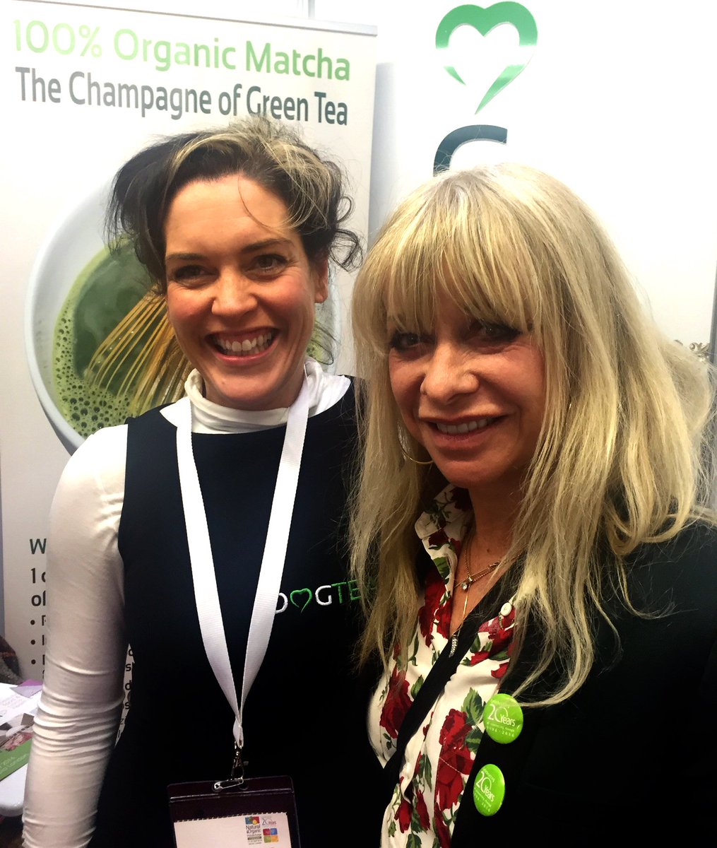 OmgTeaLtd's tweet photo. Fantastic to meet @JoWoodOfficial at #npe2016 @NatProductsShow She's a #matcha fan too and loved our OMGTEA. https://t.co/zxN3D85m9Y