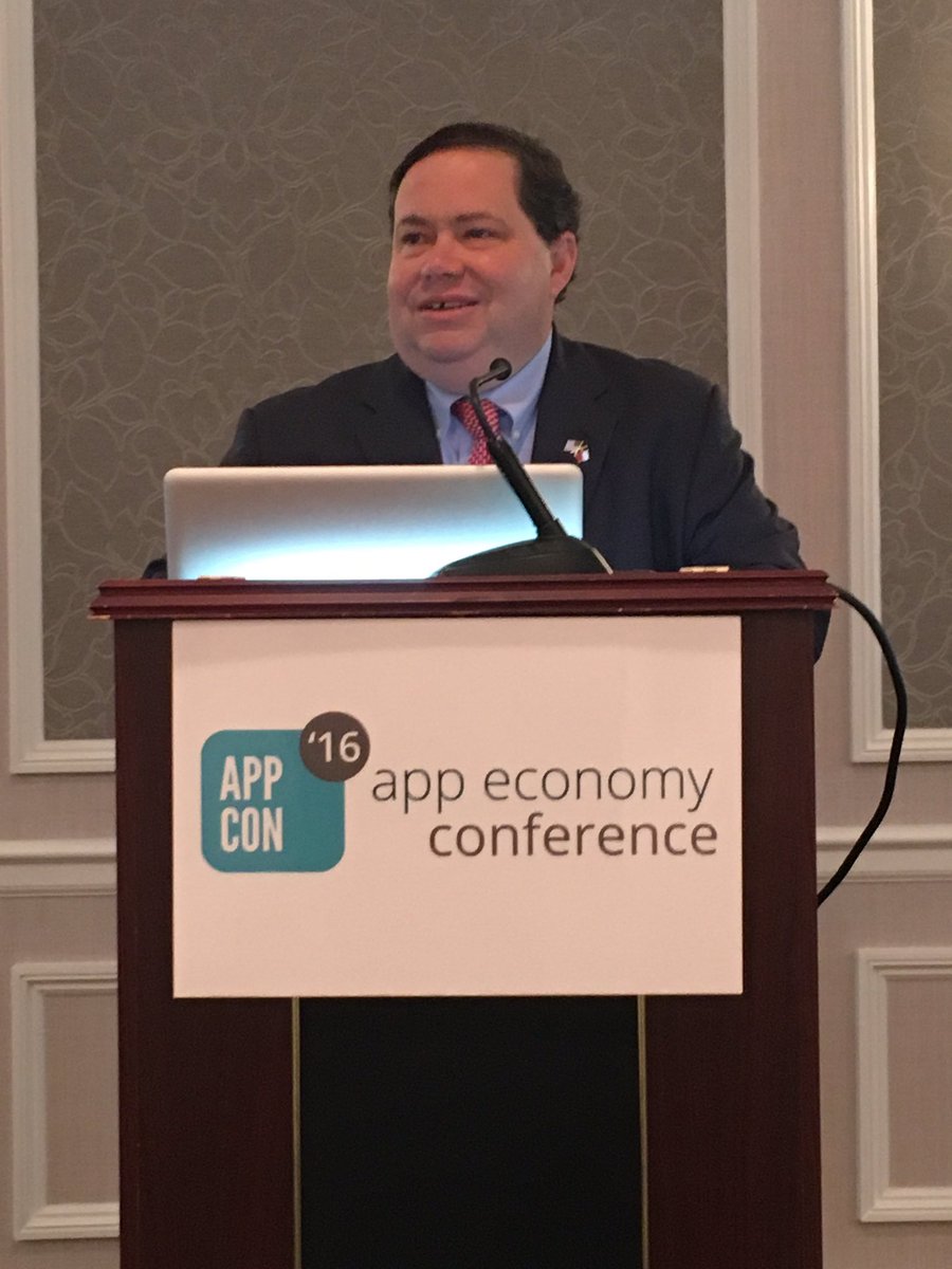 actonline's tweet image. Rep. @farenthold welcomes #AppCon16 attendees to DC, talks importance of #encryption