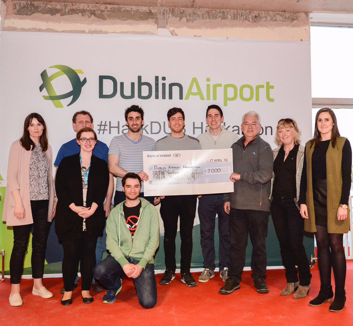 DublinAirport's tweet photo. We're delighted to announce Air Ally &amp; Runway Wall E as first &amp; second place winners of Hardware Hackathon #hackDUB https://t.co/N2PwbgzyST