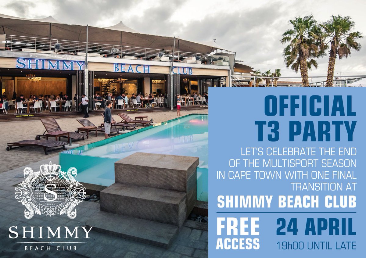 The @WTS_CapeTown takes place this Sunday, 24 April. Join us at Shimmy for the after party! VIP tables: 021 200 7778