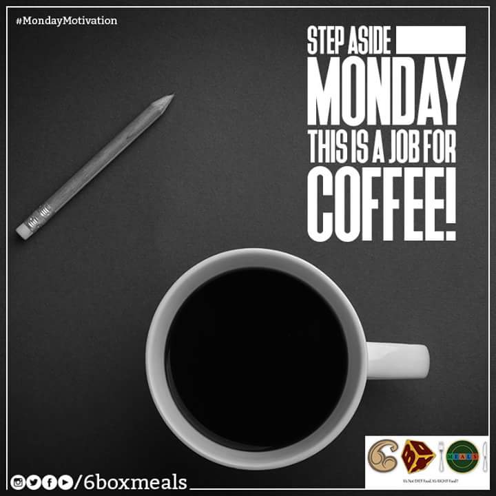 6boxmeals's tweet photo. #MondayMotivation – Mondays need to start on a #refreshing note! #6boxmeals #FitLifeMadeEasy #coffee #MondayBlues https://t.co/EHOwj8x1dx