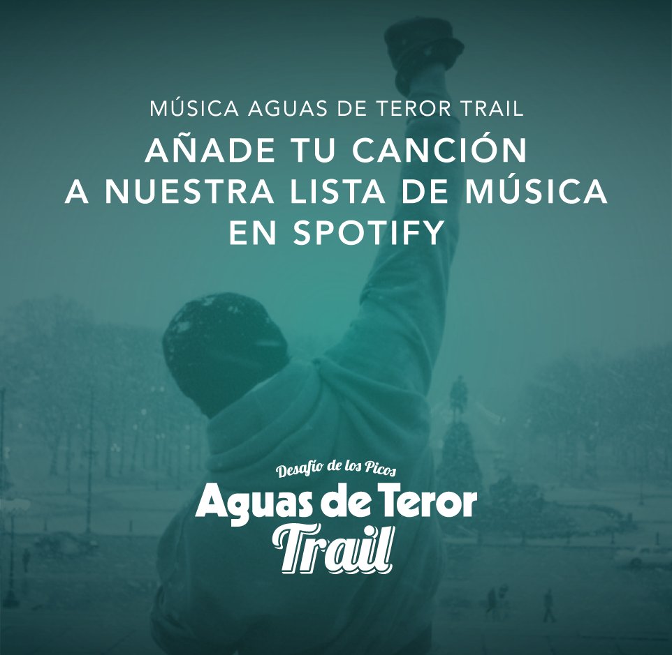 TerorTrail's tweet photo. Tenemos lista colaborativa en spotify 😉
Motívate entrenando  🎶 
Añade tu canción en https://t.co/lMWjXKMMeo https://t.co/OOzVgAN76J