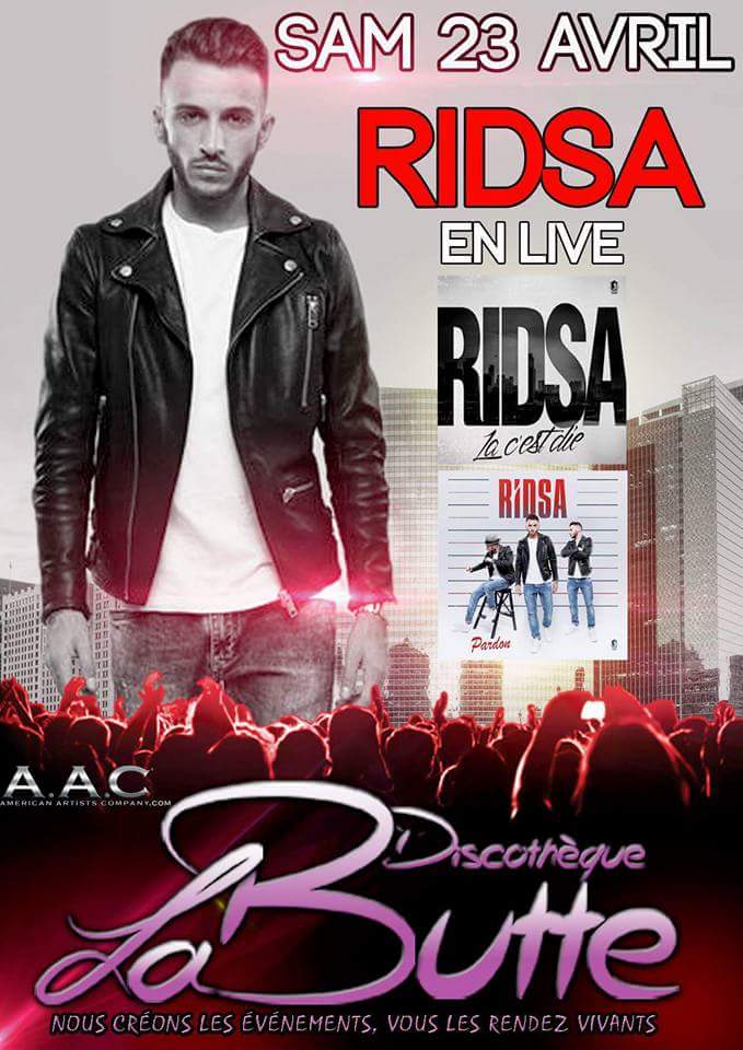 CedricDuhail's tweet photo. @Ridsa_Officiel en live à @La_Butte ce samedi !!! #ridsa #labutte @ludovichansen https://t.co/r24K49gWKt