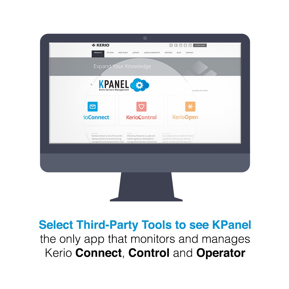 KPanelApp's tweet image. A mega #thanks! to Kerio who has given us prime space on their third-party tools page.